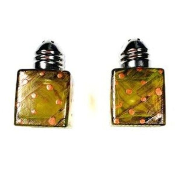 Miniature Hand-Painted Salt & Pepper Shaker Pop Art Polka Dots - Picture 4 of 7
